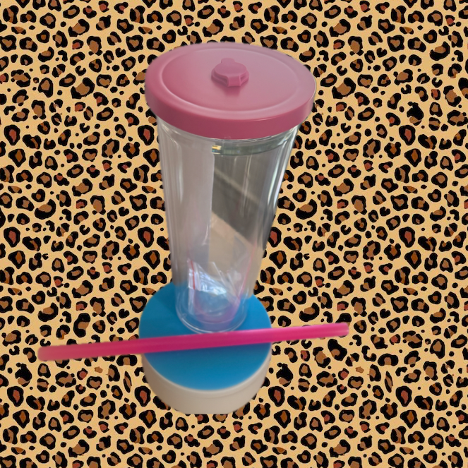24oz Pink Snowglobe